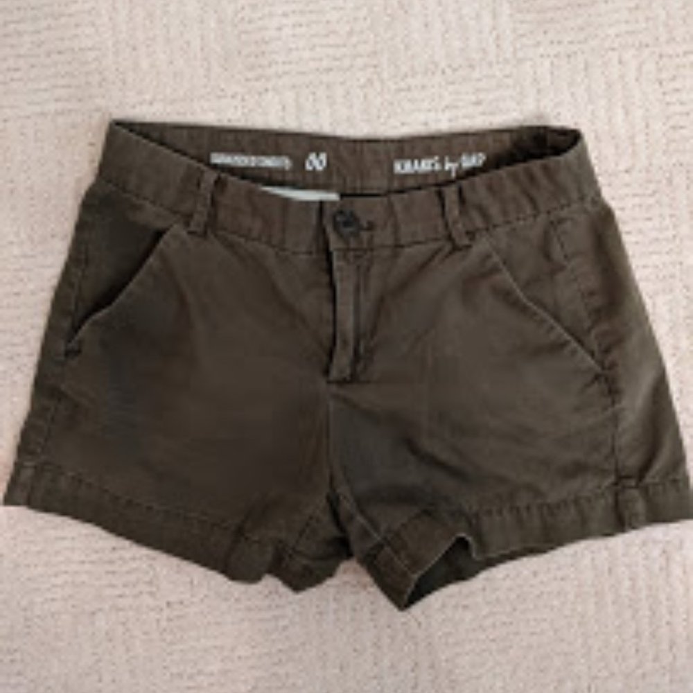 Olive Green Khaki Shorts